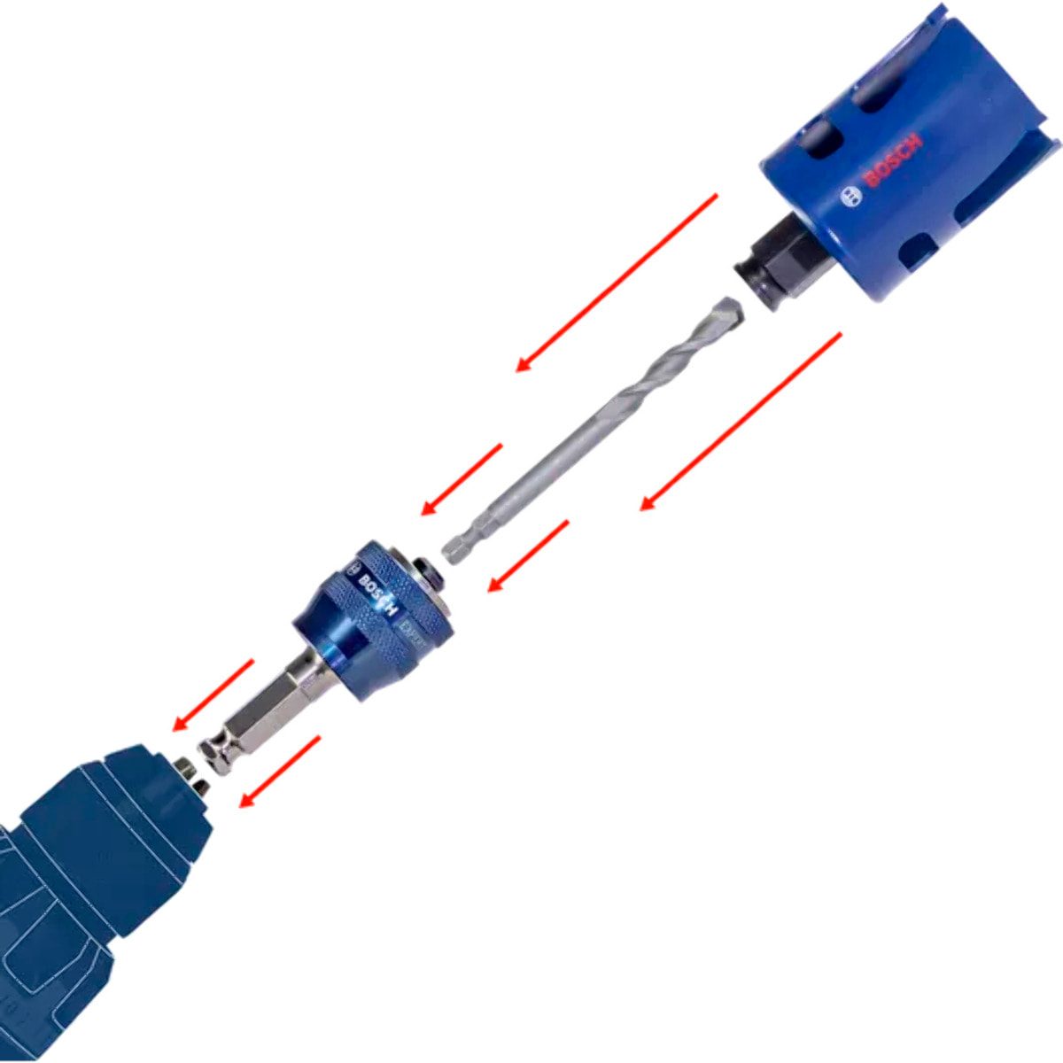 Foret de centrage powerchange hss-g 105mm - BOSCH - 2608901967