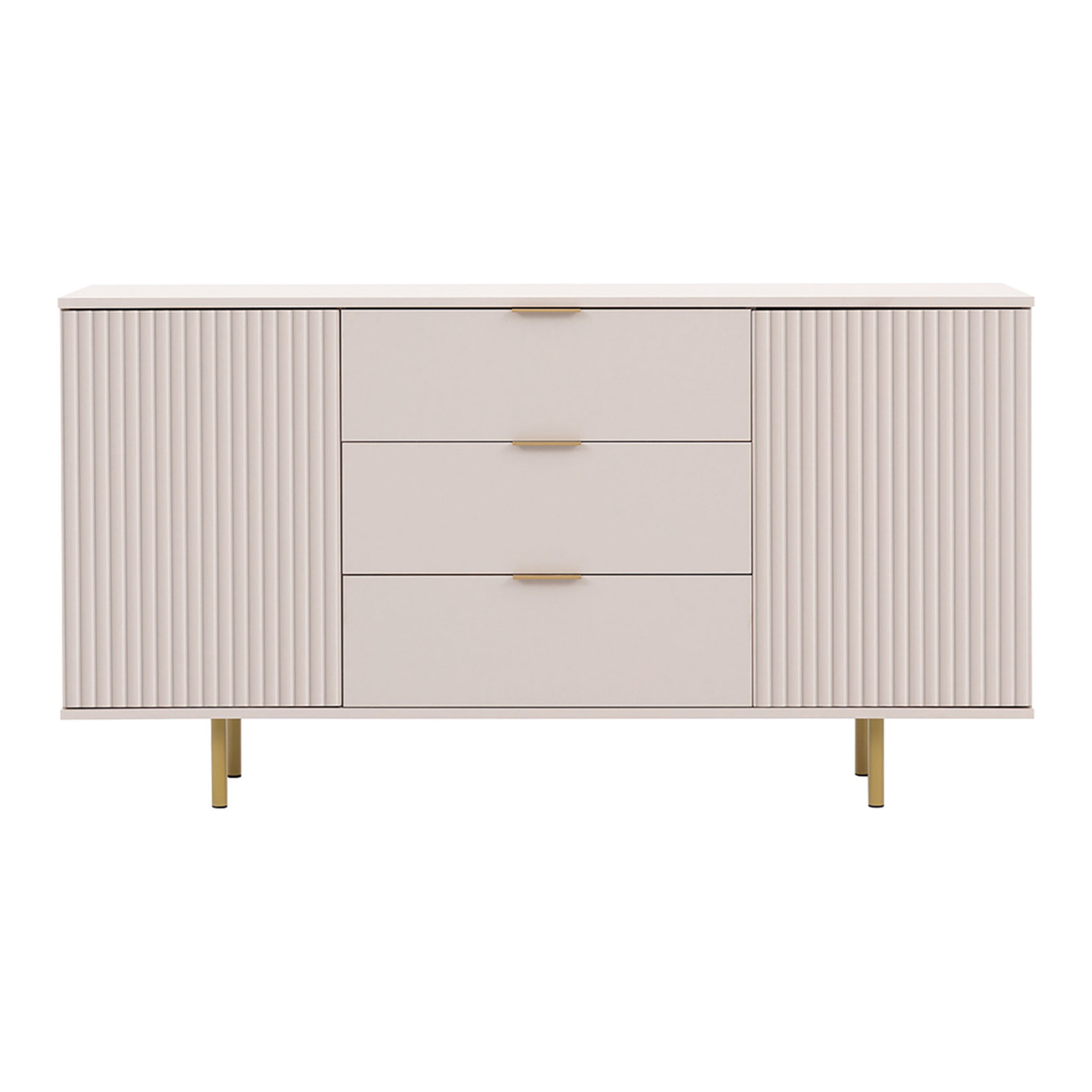 Monica - buffet - beige - 3 tiroirs et 2 portes - 150 cm - Beige