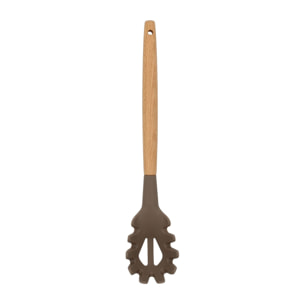 Cuillère à spaghetti en silicone et manche en bois ELIOTT