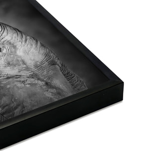 Affiche encadrée – Éléphants en noir et blanc, lien et émotion Affiche + cadre en métal - Noir