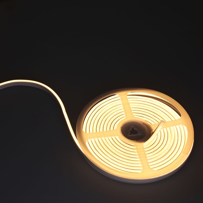 FORLIGHT Tira LED Flexi Slim 24W Blanco Cálido 3000K CRI 81 IP65 Iluminación LED Flexible para Interiores