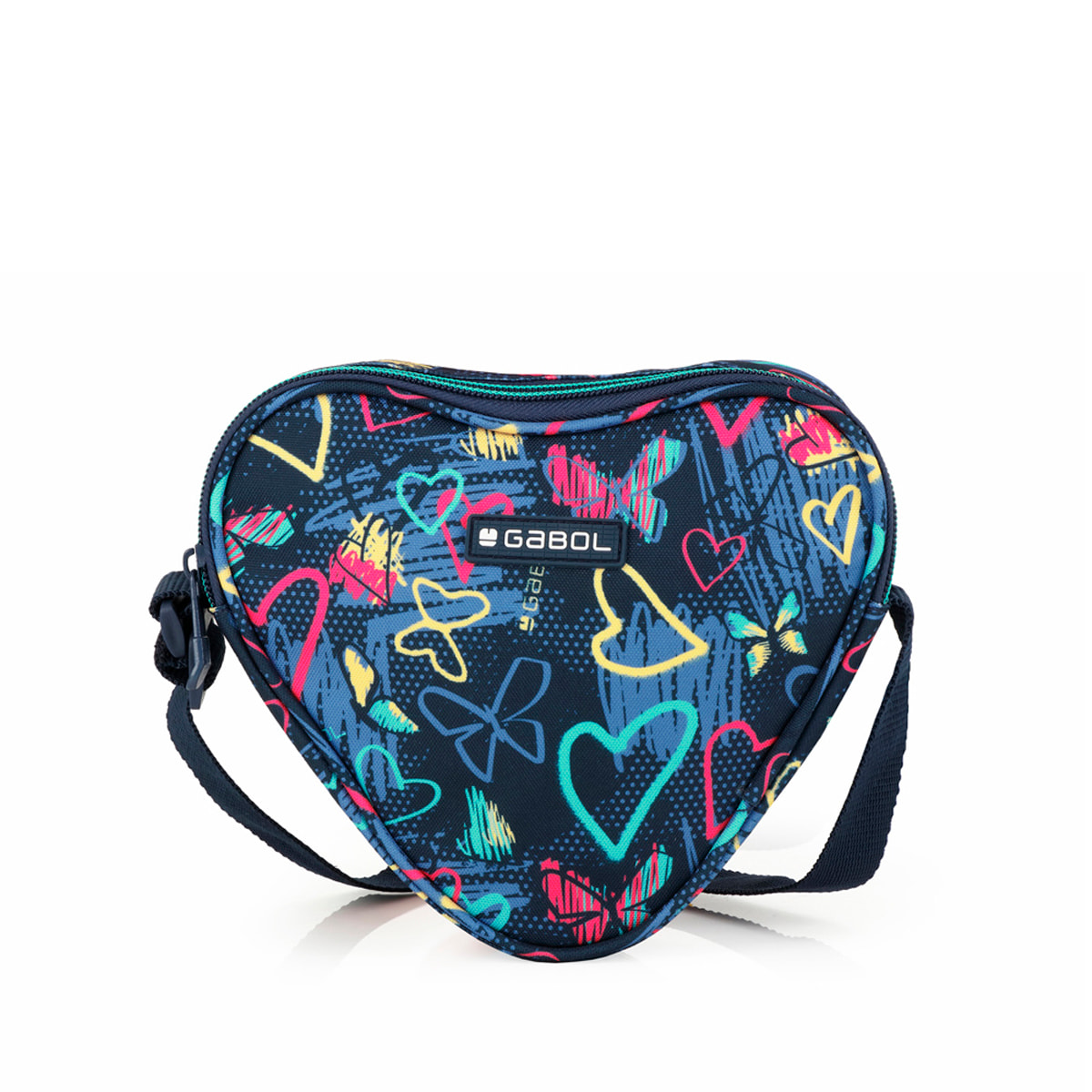Bolso infantil Gabol TIZAS con corazones y resistente al agua