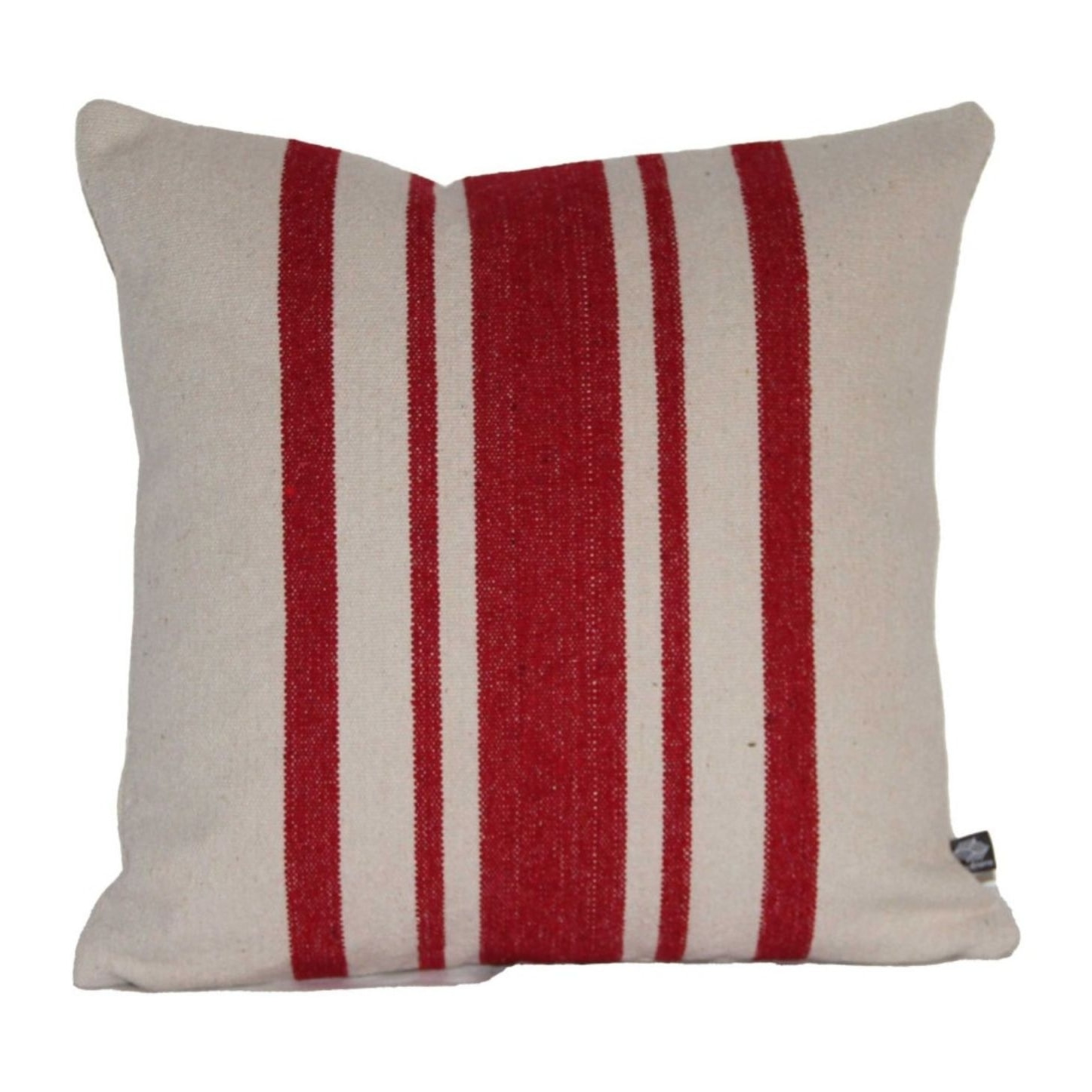 Coussin coton épais style Rustique - Rouge