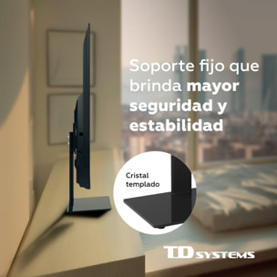 Soporte de TV de sobremesa fijo para pantallas de 32 a 50 pulgadas. VESA máximo de 400 x 400 mm - TD Systems P30X25M44