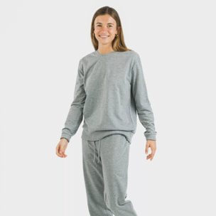 Sudadera básica deportiva gris