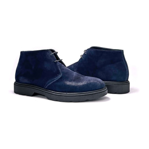 Botin para Hombre - Duca di Morrone Fabio Suede Blue