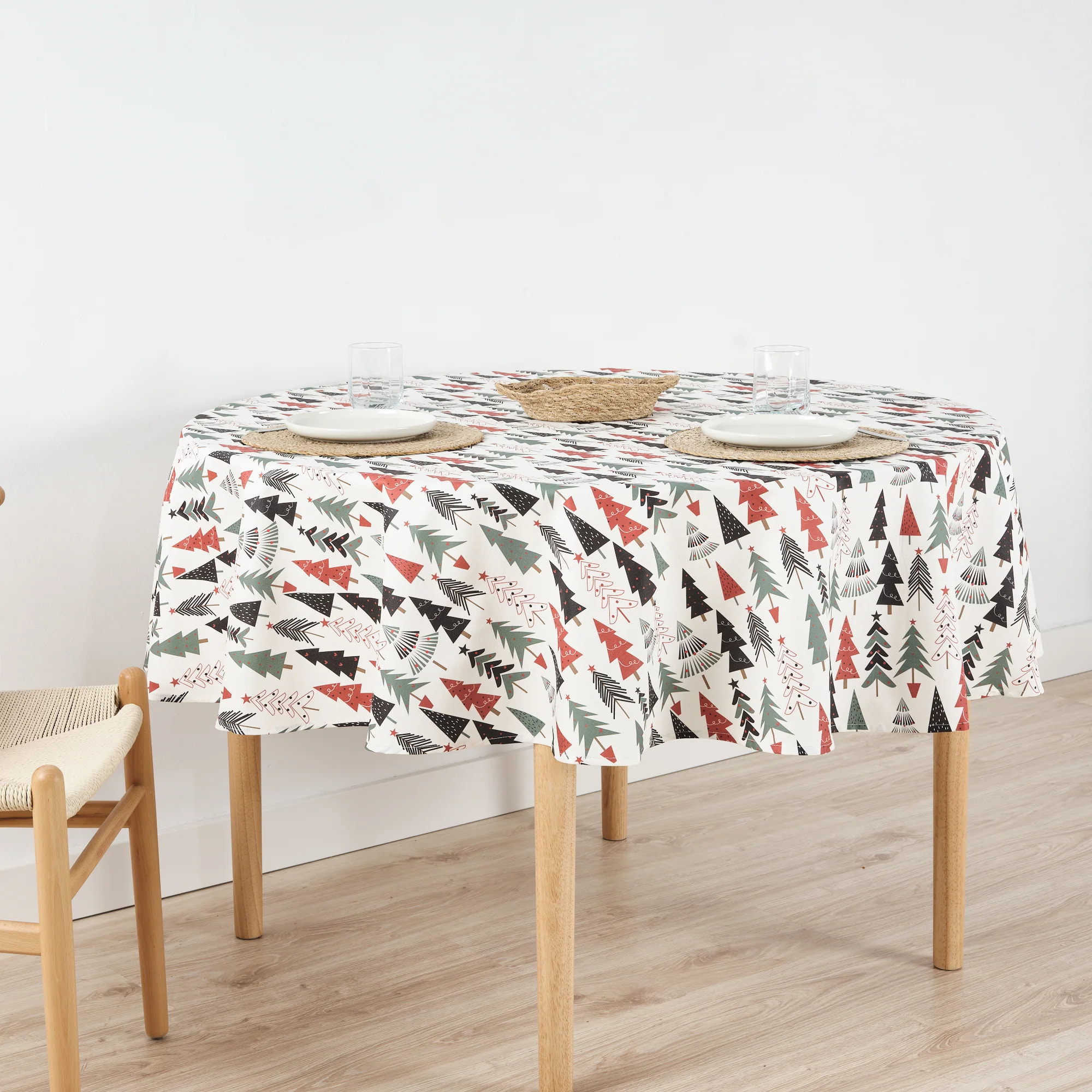 Nappe ronde en résine anti-taches Laponia 51-100