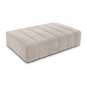 Pouf "Marcel" 2 places en velours beige