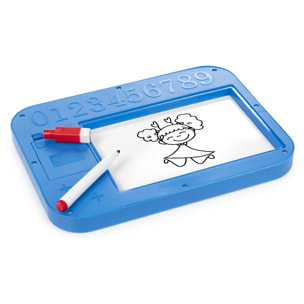 Macchina per l'apprendimento dell'inglese con suoni e lavagna.