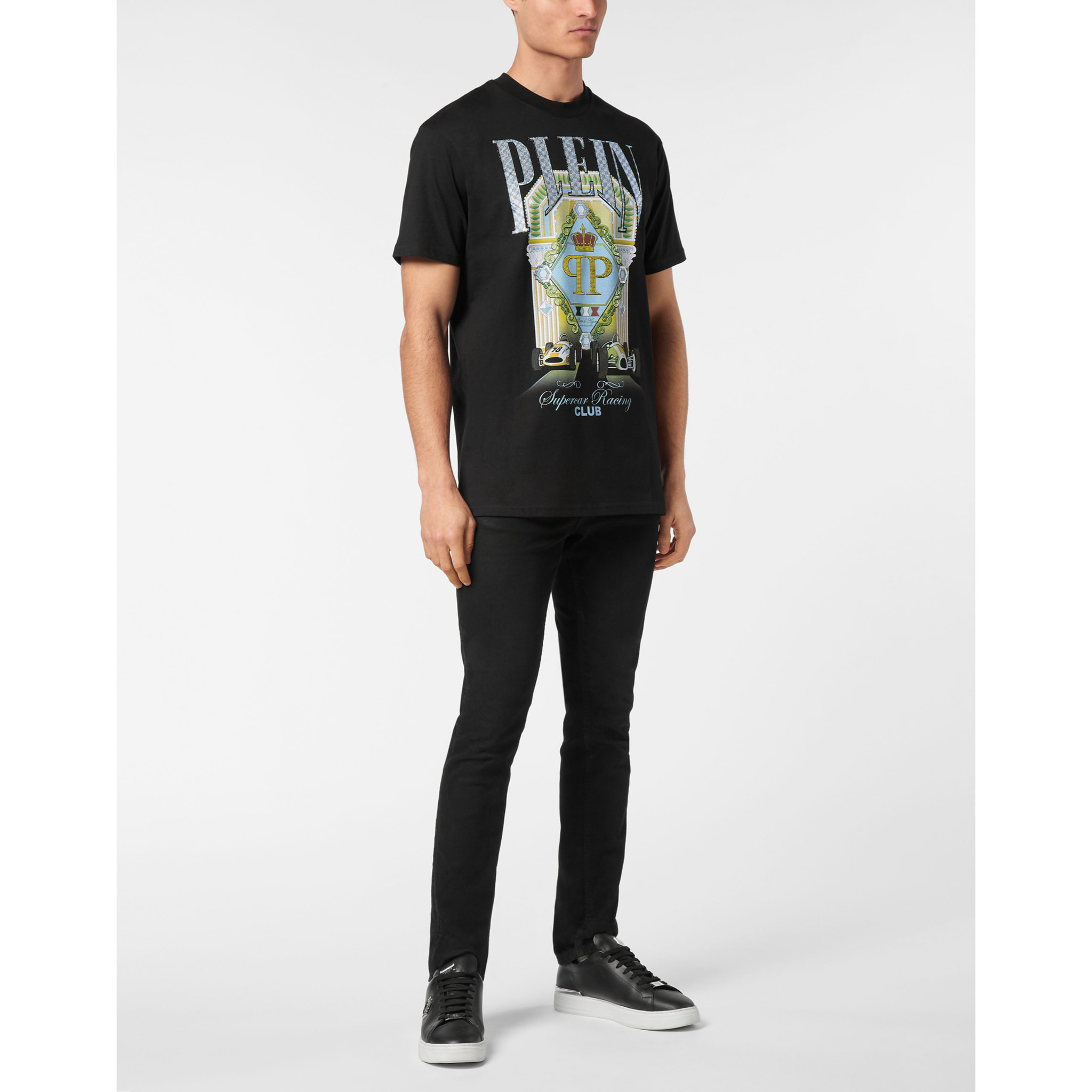 PHILIPP PLEIN Camiseta Cuello Redondo RACING