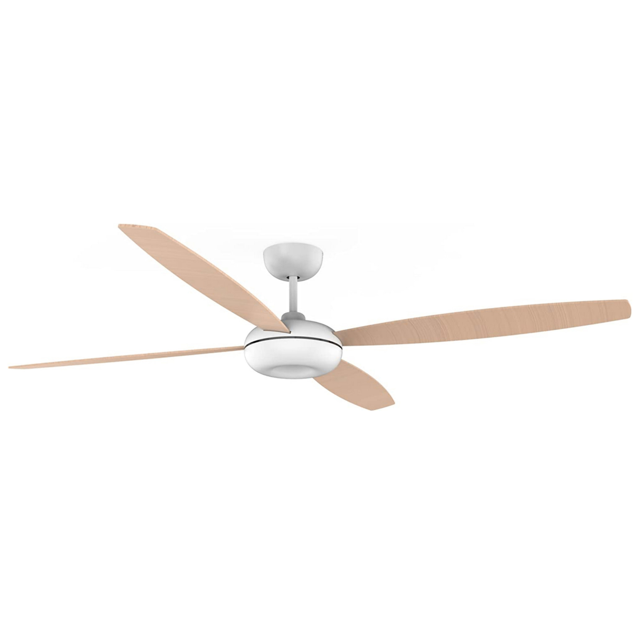 Forlight Ventilador Kudari Blanco Madera clara Blanco