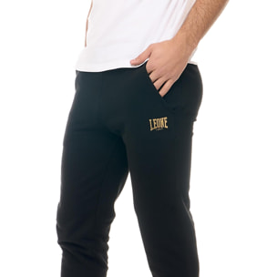 Pantalón de chándal de hombre Leone New Gold sin forro polar con puños