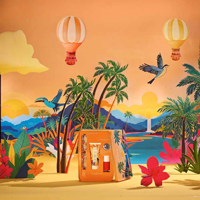 Lost Paradise - Coffret Crème Mains 30ml + Vernis, Lime à Ongles et Paillettes