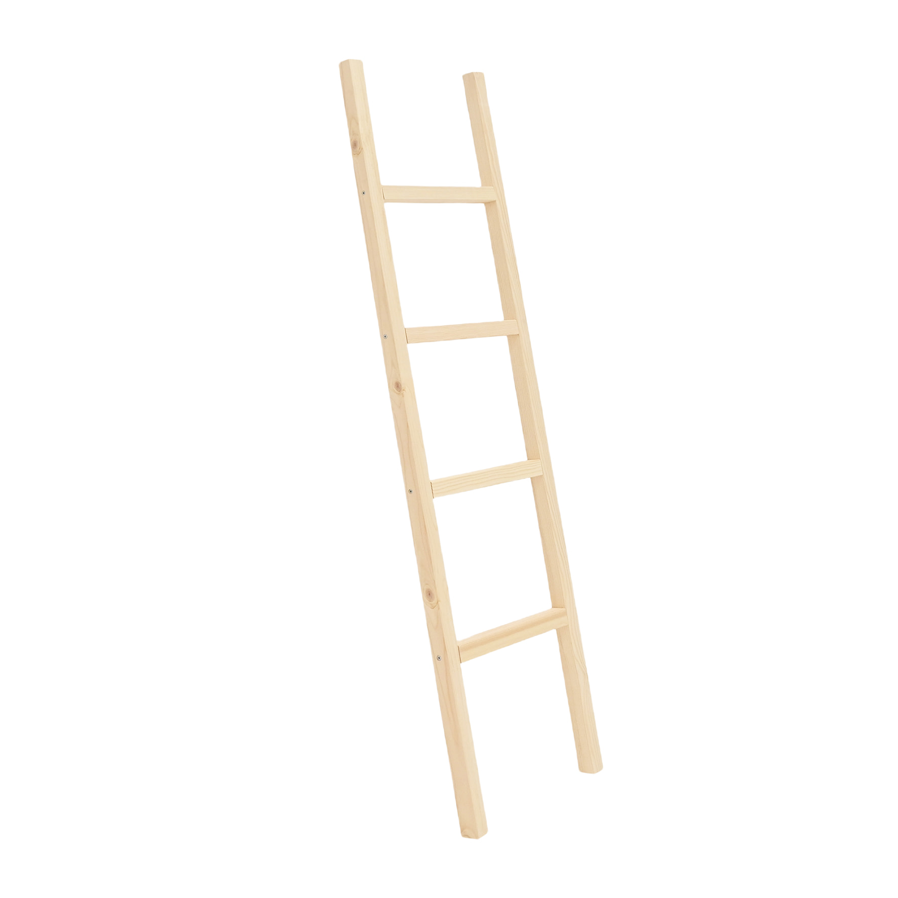 Échelle en bois massif ton naturel 150x41cm Hauteur: 150 Longueur: 41 Largeur: 3.5