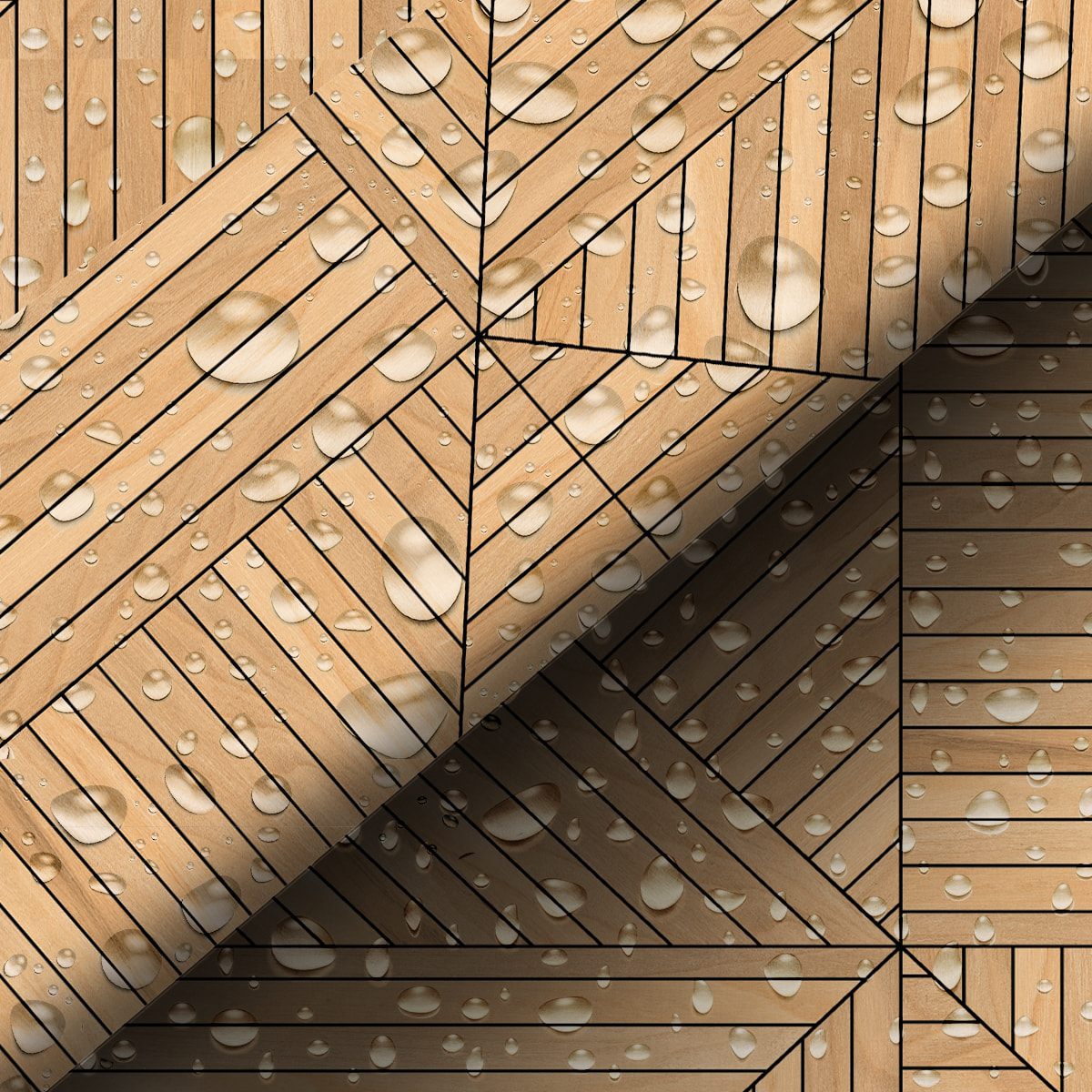 Rouleau revêtement adhésif vinyle au mètre - Sticker mural tête de lit - BOIS ART DÉCO