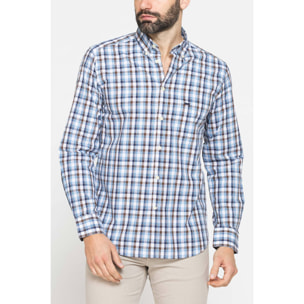CAMICIA BUTTON-DOWN CON MANICA LUNGA E TASCHINO