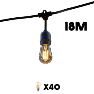 Guirlande connectable MAFY 40 ampoules E27 18M