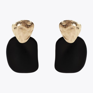 Orecchini Combinati Metallo e Acrilico