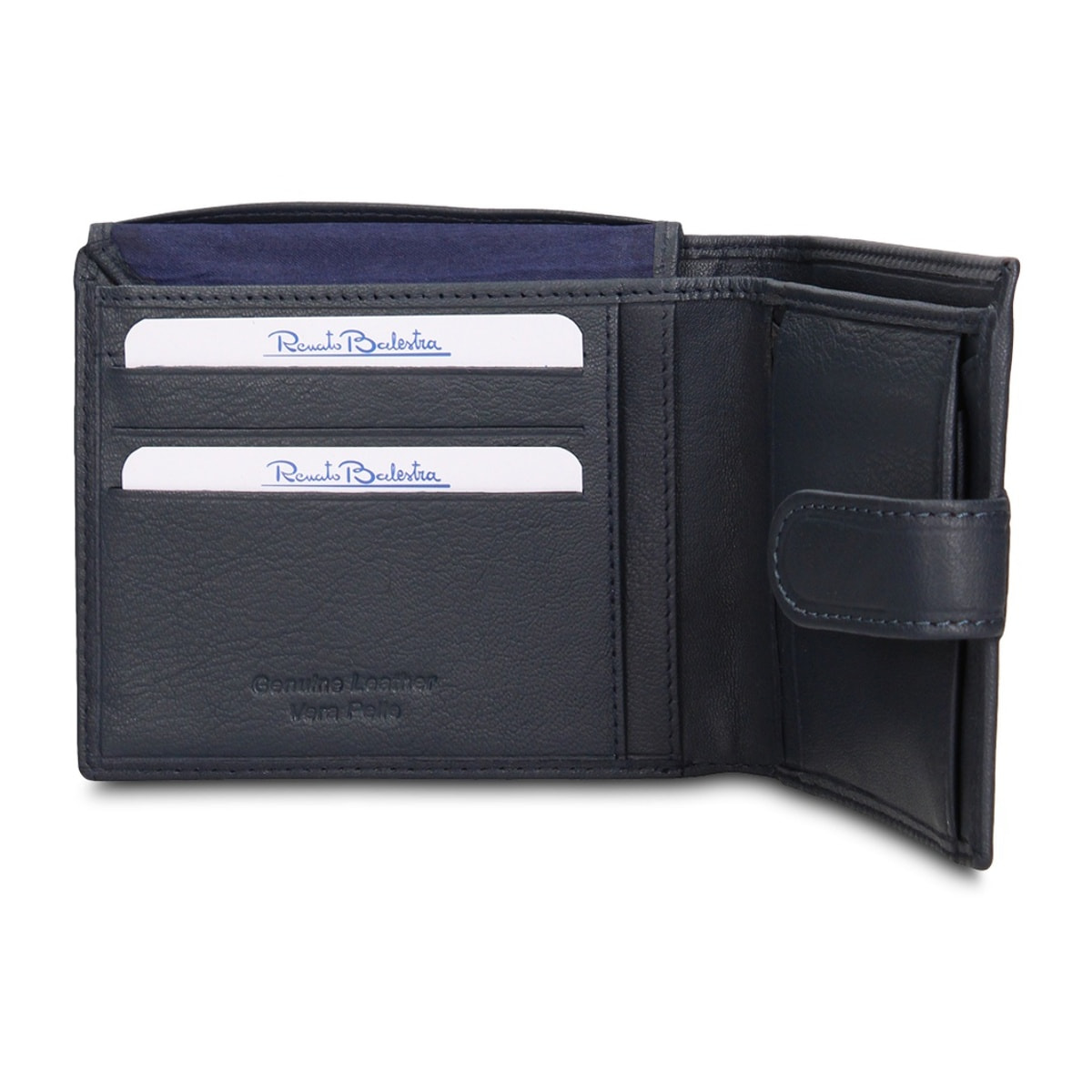 Portafoglio uomo vera pelle - Modello Eldrin Pro - Casual - 12.5 x 10.0 x 2.0 cm