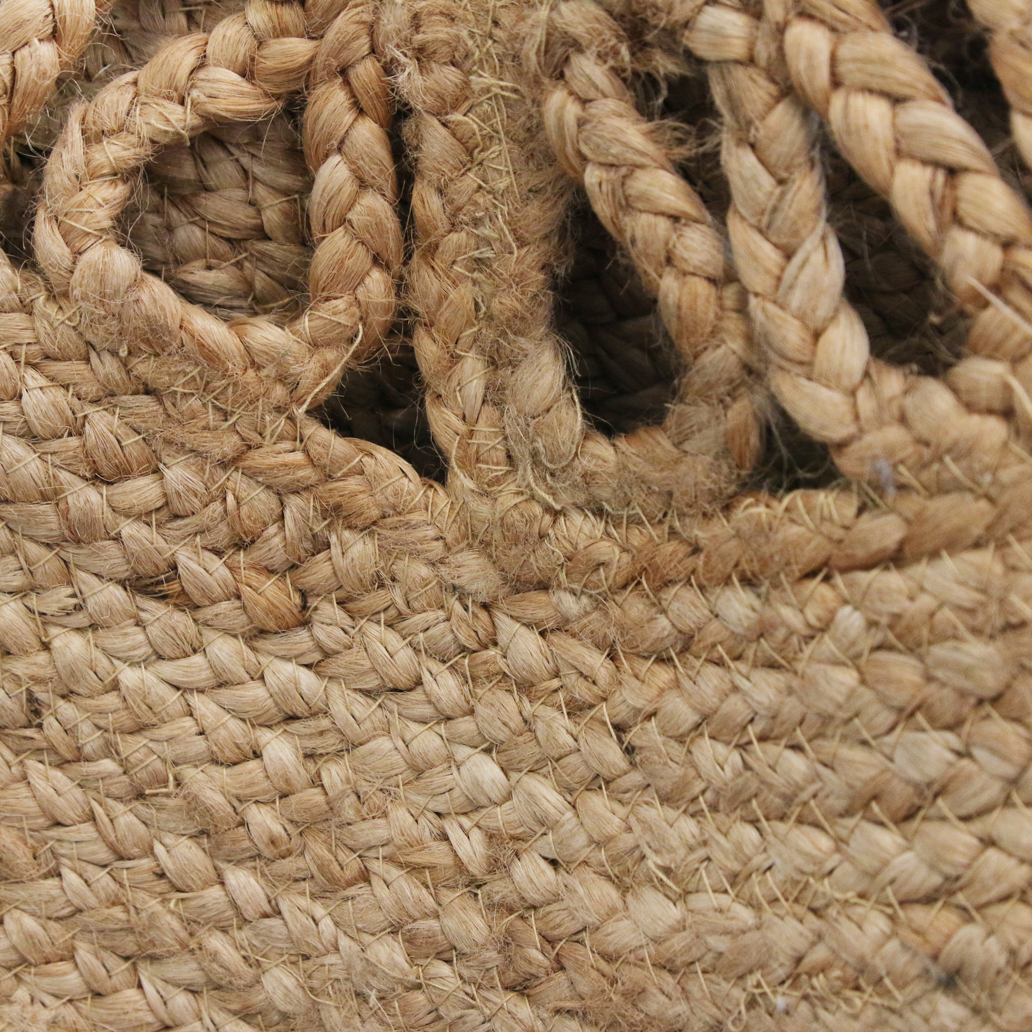 Tapis Rond Jute Ajoure 90cm