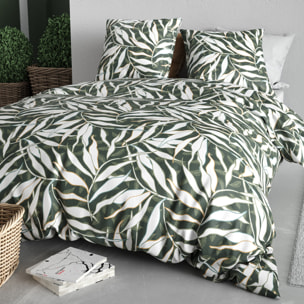 Parure housse de couette imprimé 100% coton - filverde