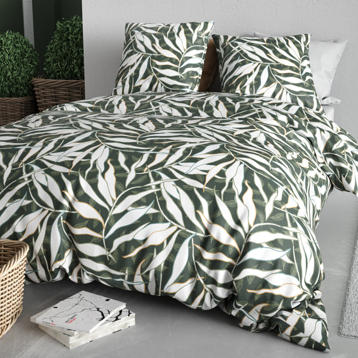 Parure housse de couette imprimé 100% coton - filverde