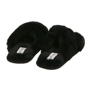 Chanclas ecopiel negras