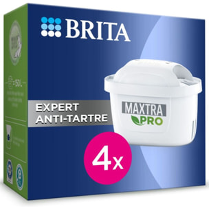 Cartouche filtrante BRITA maxtra pro expert anti tartre pack de 4