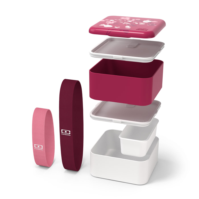 Set repas lunch box 2 étages 1,7L + sac de transport + couverts