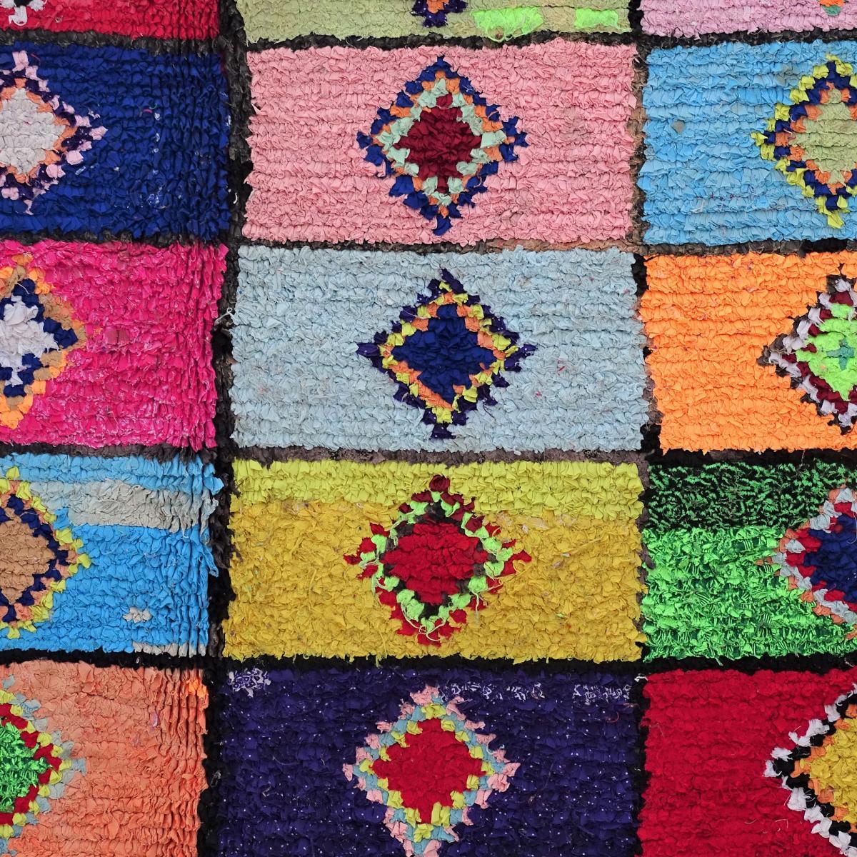 Authentique tapis berbère fait à la main en coton RUFE