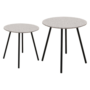 Table Effet Granit Gris X2 Pluton