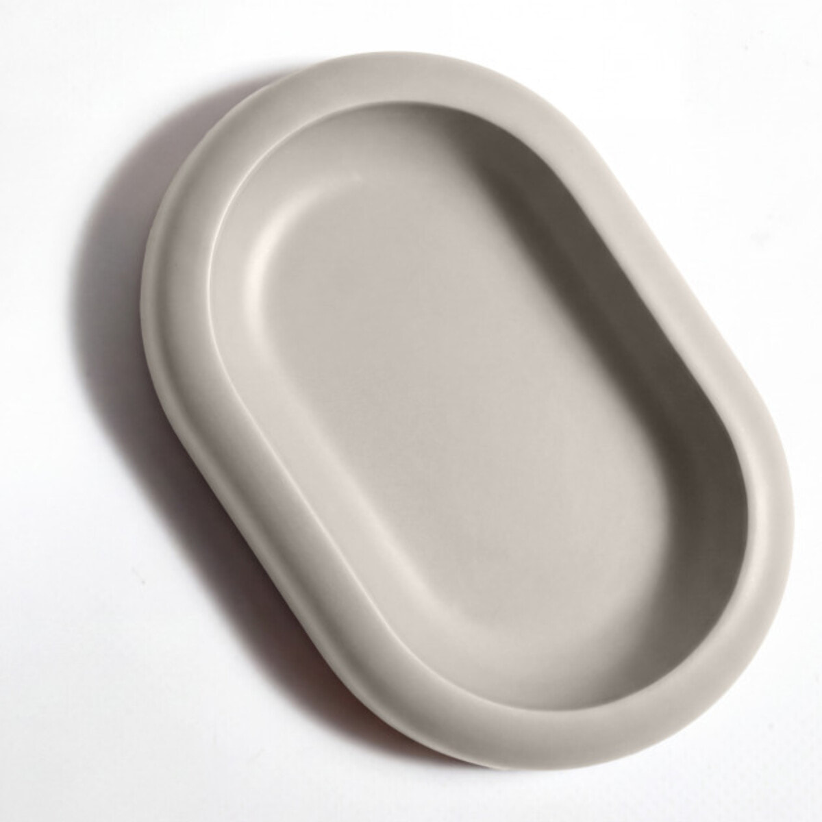Porte-savon ZAC en polyresine – finition greige mate, design moderne