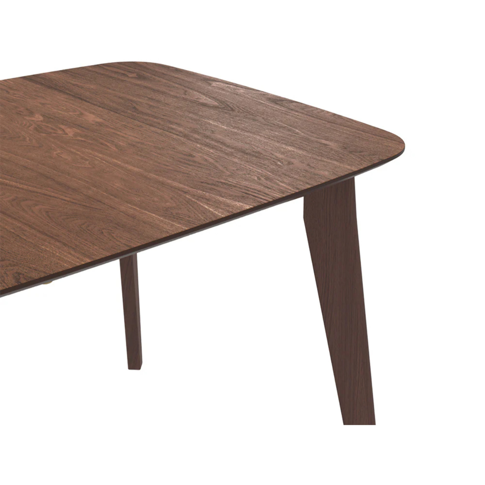 Table rectangulaire 4/6 personnes extensible en bois foncé 150/180 cm - Oman