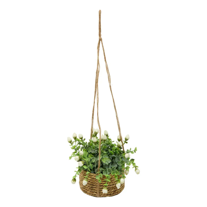 Rosier artificielle suspendue Musa 42 cm