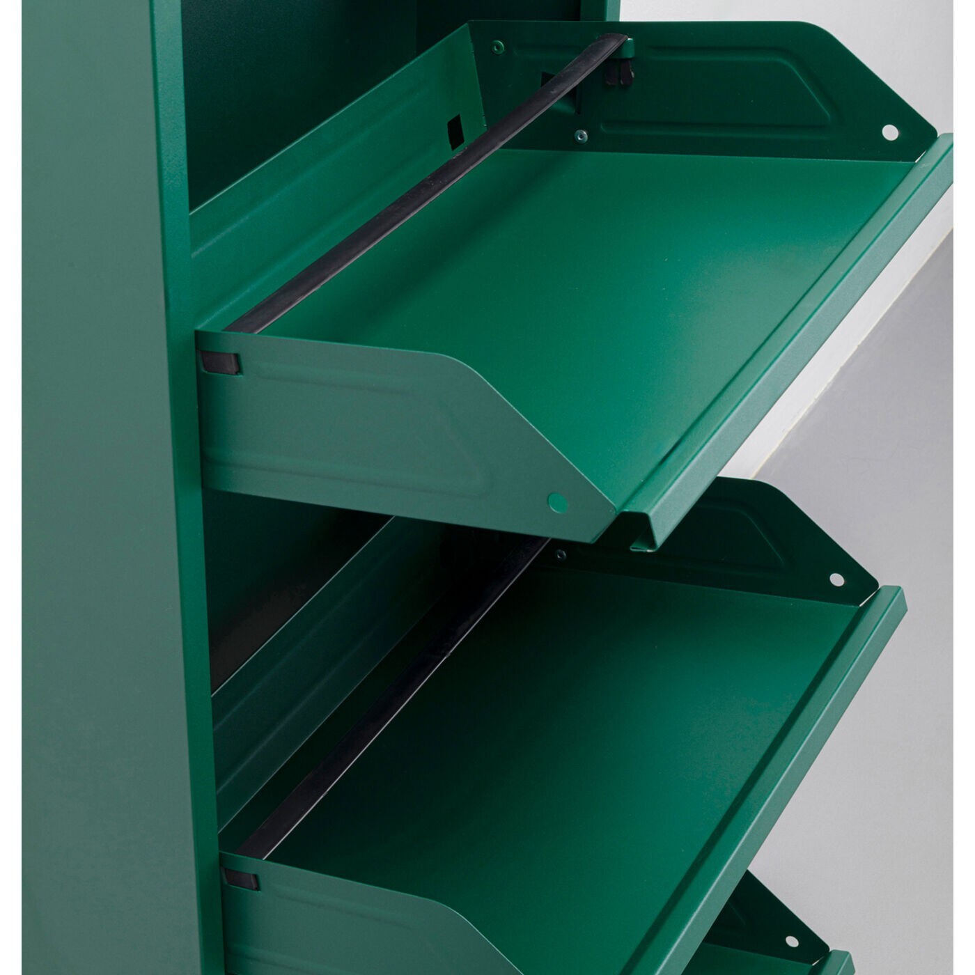 Casier à chaussures Caruso vert 3+1 tiroirs Kare Design