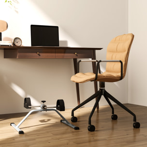 Mini vélo d'appartement résistance réglable acier gris PP noir