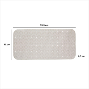 Fond de baignoire antidérapant en plastique 70,5x35cm