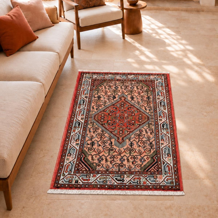 Tapis d'orient, motif oriental noué à la main, ENUTAS