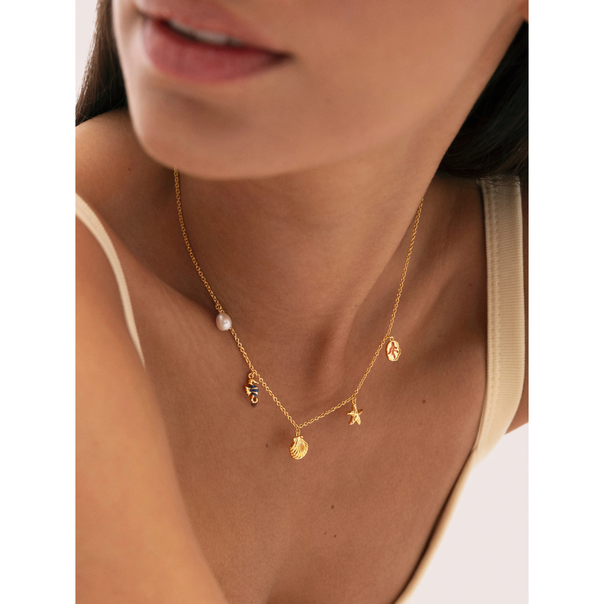 Collar Marítima Baño Oro