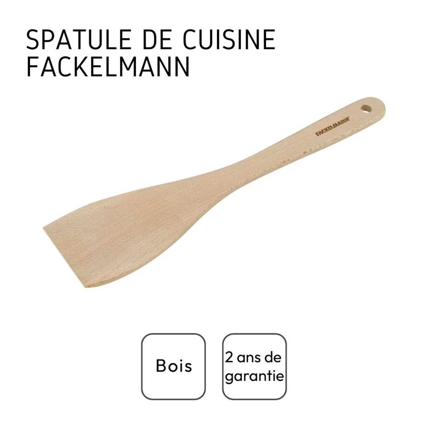 Set de 2 ustensiles de cuisine spatule Fackelmann Nature