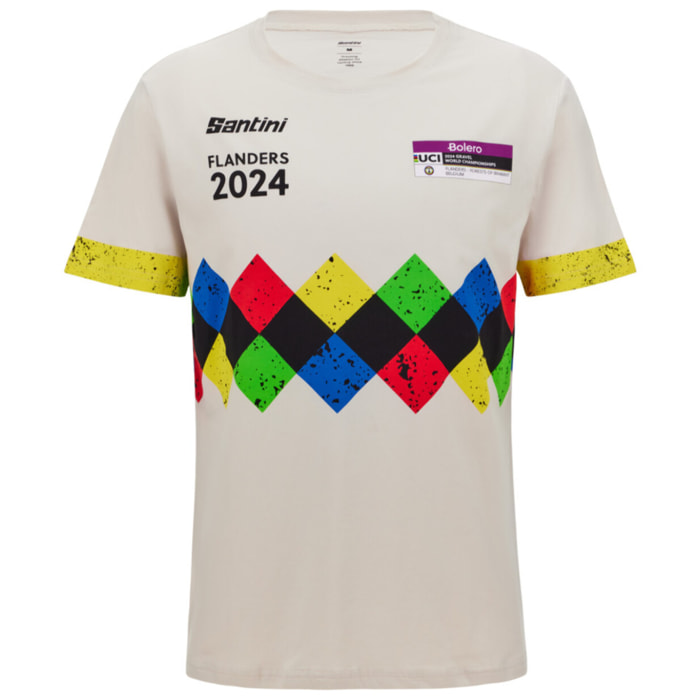 2024 Uci Gravel World Championships - T-Shirt Leuven - Gris - Unisex