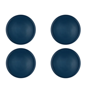Assiette SCANDI Ø27,5cm - 4 pièces - Marine
