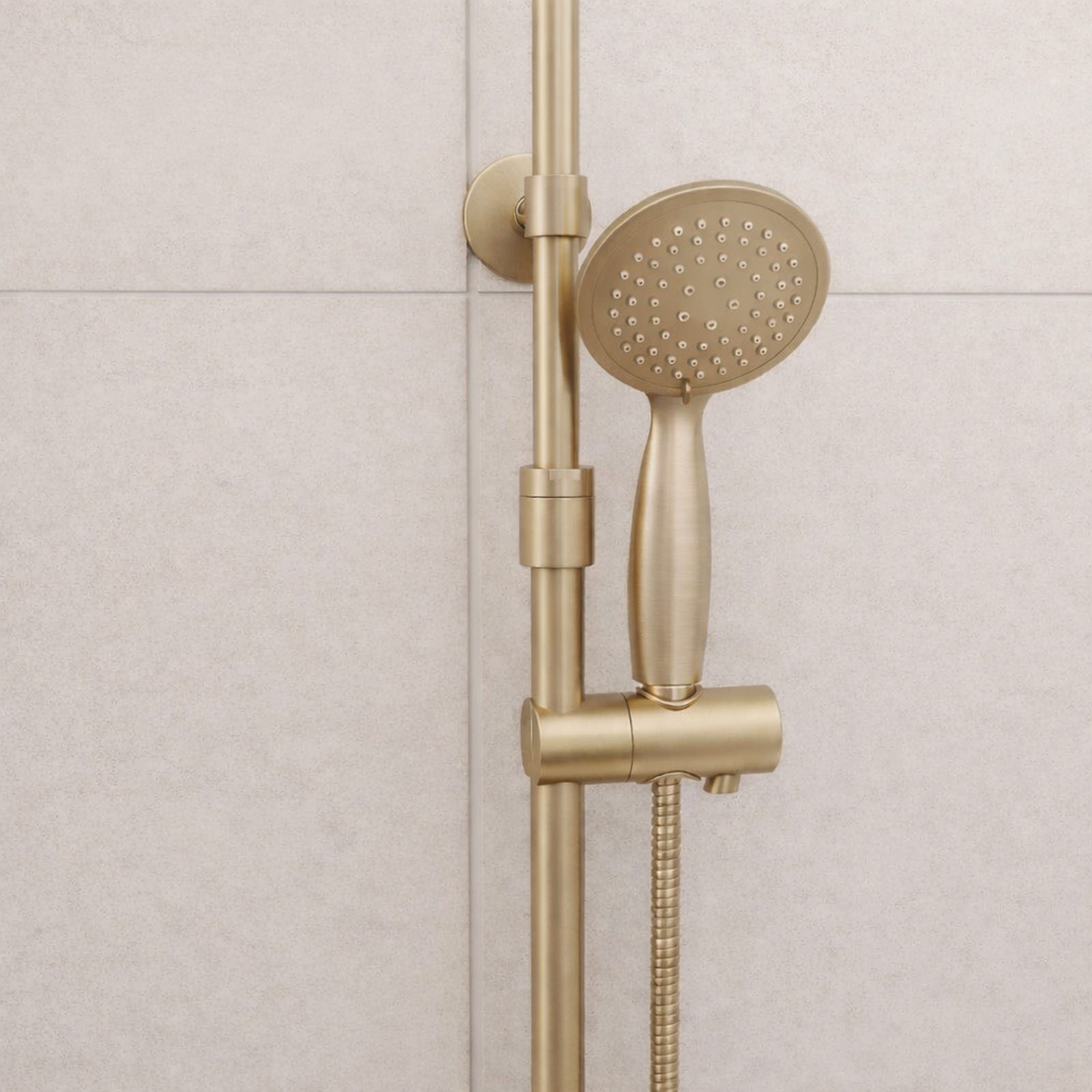 Colonne de douche Thermostatique finition Or Doré Brossé 133x26x52 cm - MOLLY GOLD