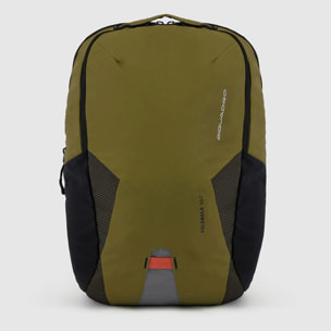 Piquadro Sac à dos d'ordinateur petit en tissu recyclé