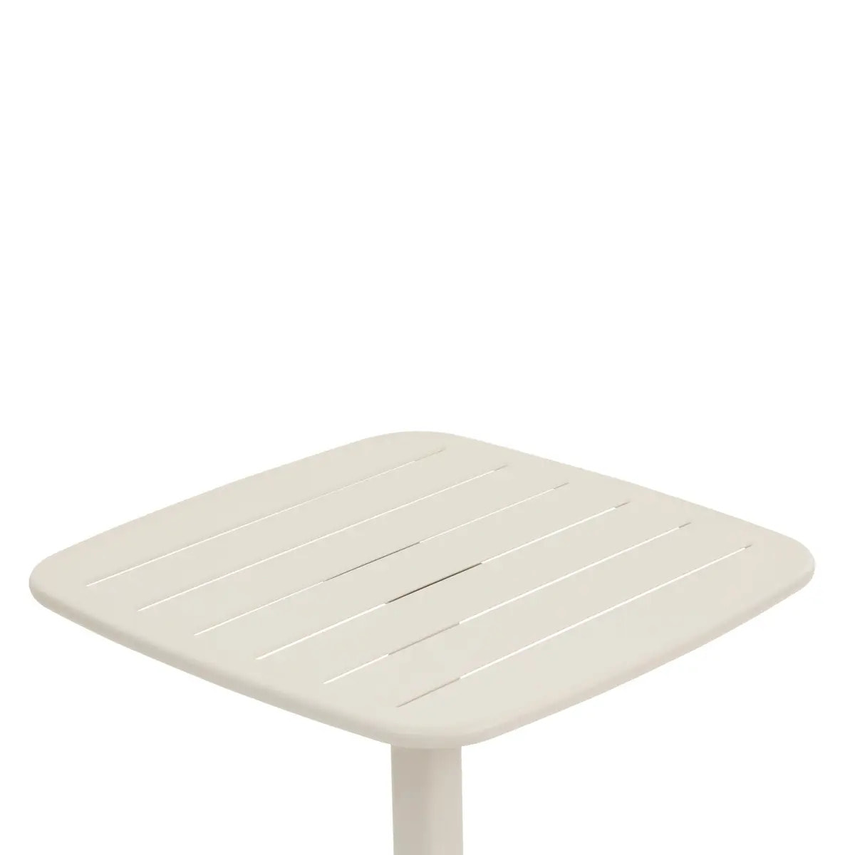 Table haute de jardin 2 places Alegoria 70x70cm argile
