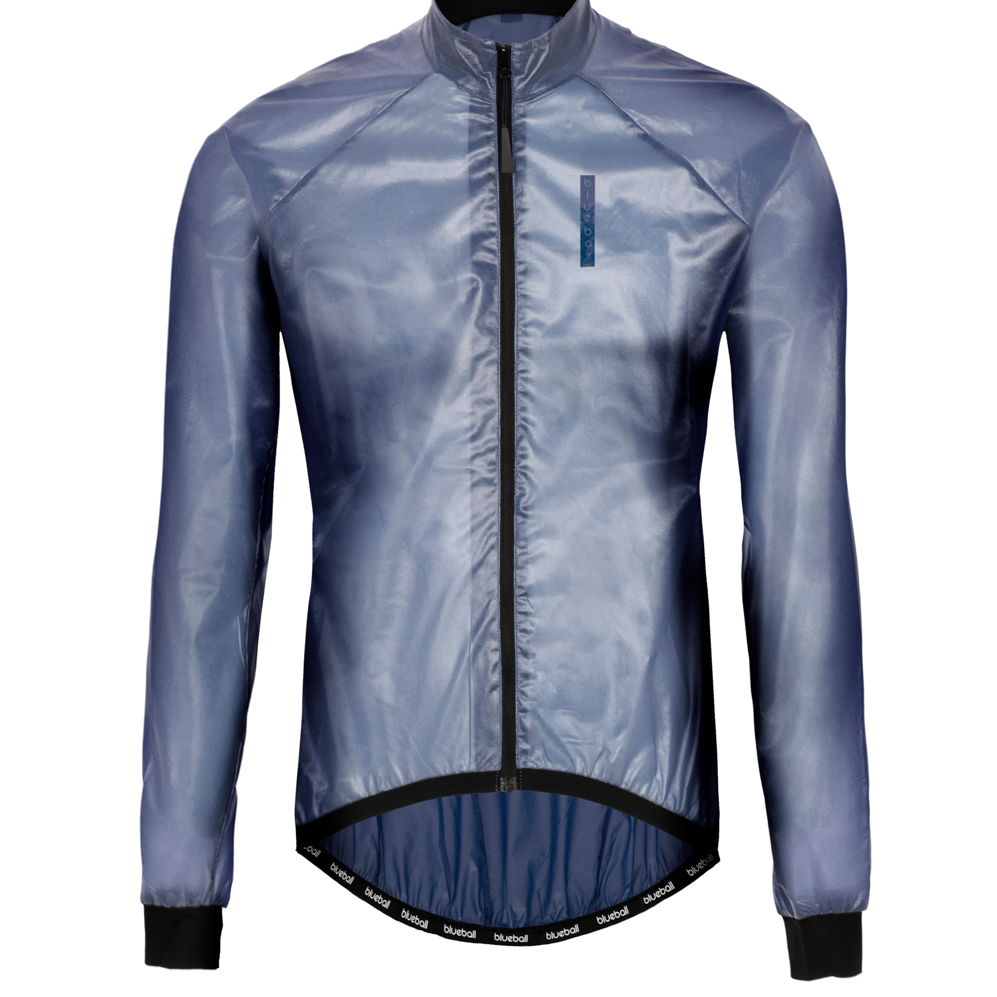 Giacca da ciclismo traspirante, antivento e antipioggia senza cappuccio.