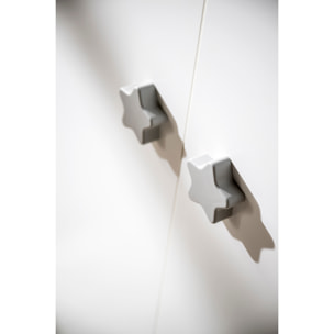 Chambre complète bébé avec lit 120x60cm, commode à langer et armoire 2 portes