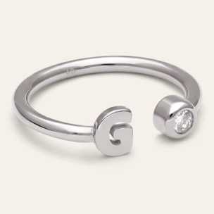 Anillo Personalizado Letter Spark Acero