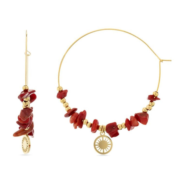 Pendientes Lux by Lux acabados oro 18k