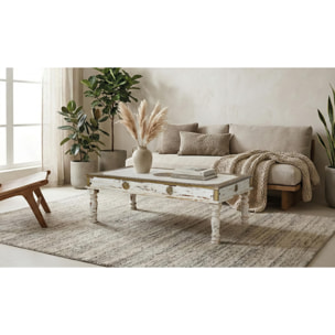 Mesas de Centro de Madera de Mango 140 Cm Estilo Colonial